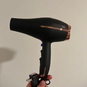 InfinitiPro Conair Black Hair Dryer with Copper Accents